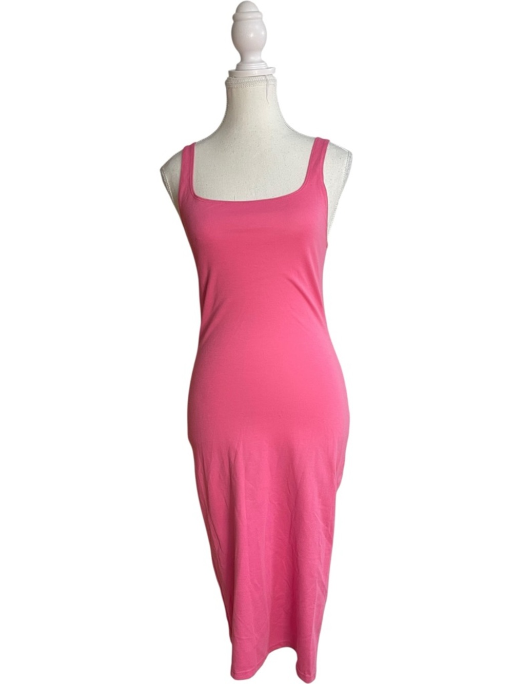 Zara Elastic Trim Dress Barbie Pink